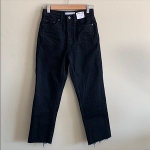 Black topshop straight jeans